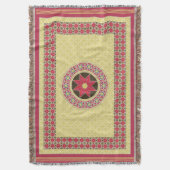 Medieval Byzantine-Sicilian Style Throw Blanket Deken (Voorkant Verticaal)