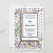 Medieval ca. 1415 Illuminated Wedding Kaart (Voorkant)