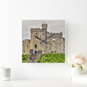 Medieval Cardiff Castle Inner Keep, Wales, Verenig Vierkante Klok (Huis)