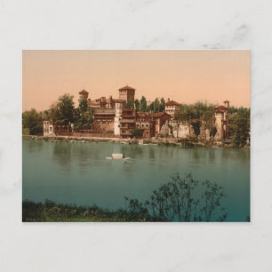 Medieval Castle and Market Town, Turijn, Italië Briefkaart