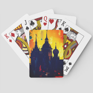 Medieval castle art deck pokerkaarten