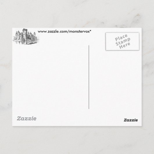 Medieval Castle Briefkaart (Achterkant)