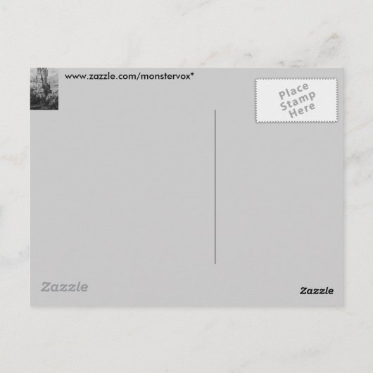 Medieval Castle Briefkaart (Achterkant)