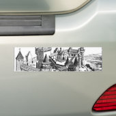 Medieval Castle Bumpersticker (Op auto)