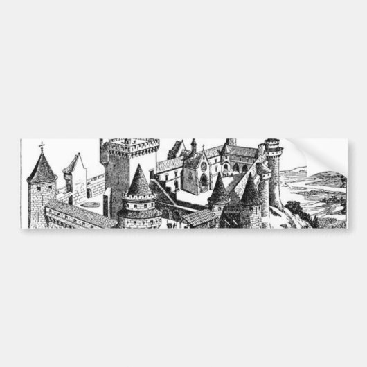 Medieval Castle Bumpersticker (Voorkant)