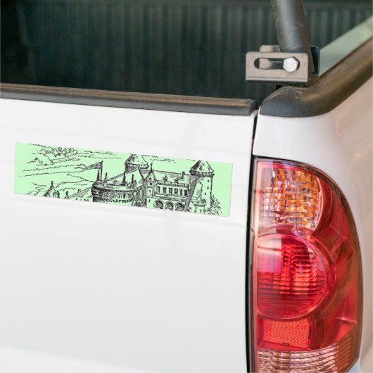 Medieval Castle Bumpersticker (Op Truck)
