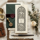 Medieval Castle Couple Engagement Announcement Kaart