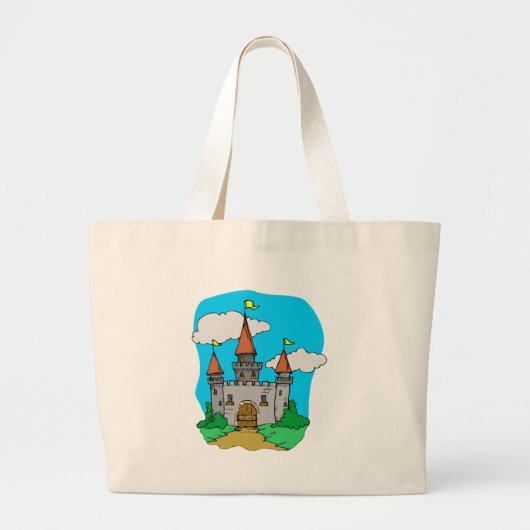Medieval Castle Grote Tote Bag (Voorkant)