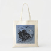 Medieval Castle in Blue Canvas tas (Voorkant)