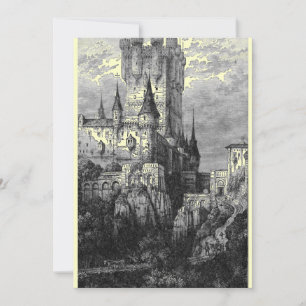 Medieval Castle Invitation Kaart