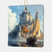 Medieval Castle Keramisch Ornament (Links)