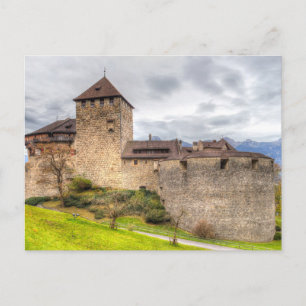 Medieval castle Liechtenstein Feestdagenkaart