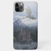 Medieval Castle met draak - gepersonaliseerd Case-Mate iPhone Case (Achterkant)