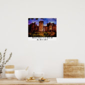 Medieval Castle op het II-meer Poster (Keuken)