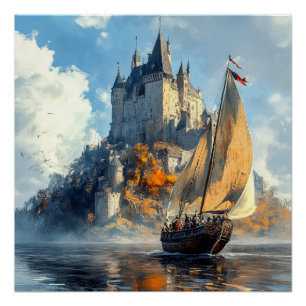 Medieval Castle Perfect Poster