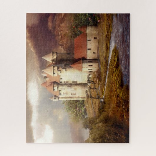 Medieval Castle River Run Legpuzzel (Verticaal)