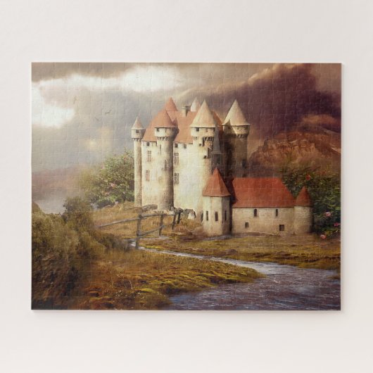 Medieval Castle River Run Legpuzzel (Horizontaal)
