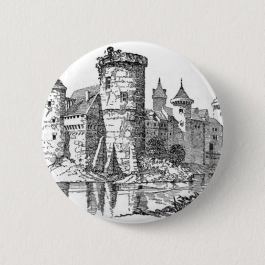 Medieval Castle Ronde Button 5,7 Cm (Voorkant)
