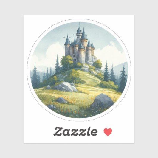 Medieval Castle Sticker (Vel)