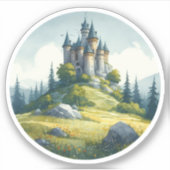 Medieval Castle Sticker (Voorkant)