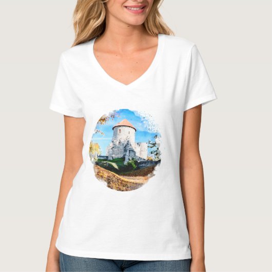 Medieval castle T-Shirt (Voorkant)