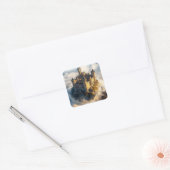 Medieval Castle Vierkante Sticker (Envelop)