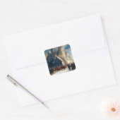 Medieval Castle Vierkante Sticker (Envelop)