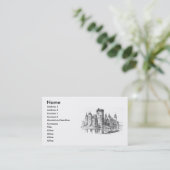 Medieval Castle Visitekaartje (Staand voorkant)