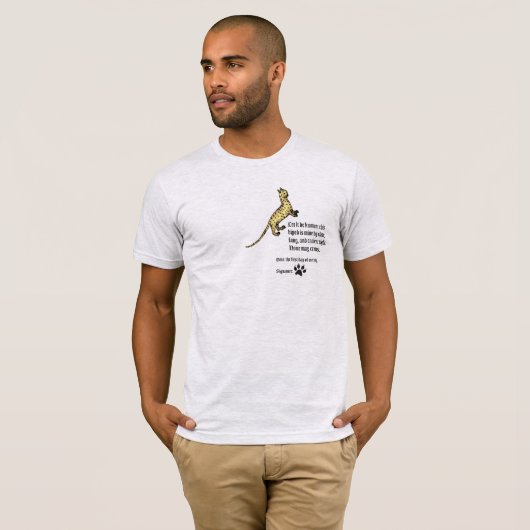 Medieval Cat Ownership Declaration T-shirt (Voorkant volledig)