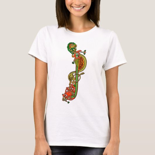 Medieval Celtic Art Knoks en Design T-shirt (Voorkant)