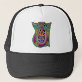 Medieval Celtic Art Knoks en Design Trucker Pet (Voorkant)