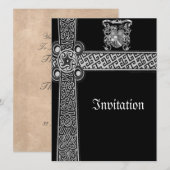 Medieval Celtic Design nodigt uit Kaart (Voorkant / Achterkant)