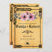  Medieval Celtic Floral-uitnodiging Kaart (Voorkant / Achterkant)