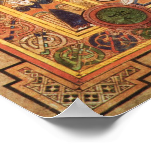 Medieval Celtic Illustration, 9e eeuw Poster (Hoek)