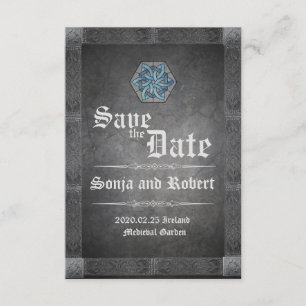 Medieval Celtic Stone Wedding Invitation Save The Date