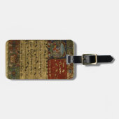 Medieval Chant Manuscript Bagagelabel (Voorkant horizontaal)