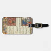 Medieval Chant Manuscript Bagagelabel (Voorkant horizontaal)