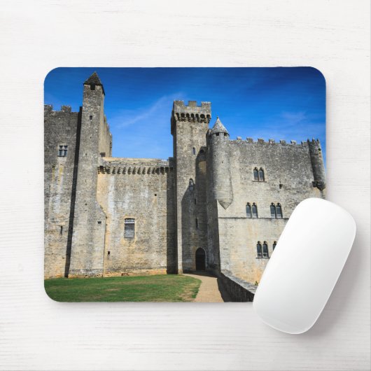 Medieval chateau de Beynac castle mousepad Muismat (Met muis)