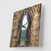 Medieval Chepstow Castle Monmouthshire, Wales, Ver Vierkante Klok (Hoek)