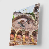 Medieval Chepstow Castle Monmouthshire, Wales, Ver Vierkante Klok (Hoek)