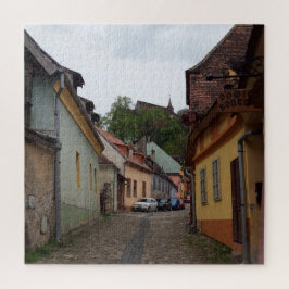 Medieval City Road Sighisoara Puzzle Legpuzzel