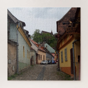 Medieval City Road Sighisoara Puzzle Legpuzzel