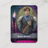 Medieval Coscard Cosplay Trading Cards | QR Code Visitekaartje (Voorkant)