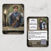Medieval Coscard Cosplay Trading Cards | QR Code Visitekaartje (Voorkant / Achterkant)