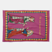 Medieval Couple Theedoek (Horizontaal)