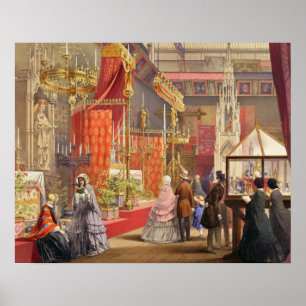 Medieval Court, ontworpen door Pugin, bord 40 uit Poster