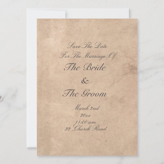 Medieval Crest sparen de Datumkaarten Save The Date (Achterkant)