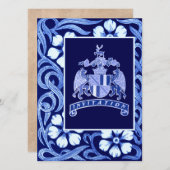 Medieval Crest sparen de Datumkaarten Save The Date (Voorkant / Achterkant)