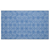 Medieval Cross Damask - Cobalt Blue en White Stof (Fat Quarter)