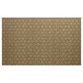 Medieval Cross Damask - Dark Brown en Tan Stof (Yard (91,4 cm))